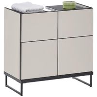 MID.YOU SKRINKA POD UMÝVADLO, kašmírová, čierna, čierna, kašmírová, 60/59,4/31 cm