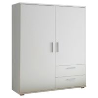 Carryhome VYSOKÁ KOMODA, biela, 120/140/38 cm