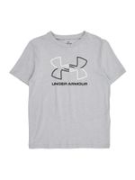 UNDER ARMOUR Tehnička sportska majica 'FOUNDATION'  siva melange / crna / bijela