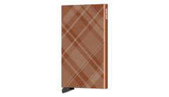 Secrid Cardprotector Laser Tartan Rust Unisex - Peňaženka Secrid - Svetlohnedá - CLa-Tartan-Rust-One-size - Size: One size