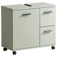 Stylife SKRINKA POD UMÝVADLO, pastelová zelená, pastelová zelená, 65,1/60/32 cm