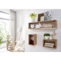 MID.YOU SADA NÁSTENNÝCH REGÁLOV, farba akácie