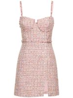 Bouclé Diamante Mini Dress