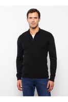 LC Waikiki Zippered High Collar Long Sleeve Men's Knitwear Sweater