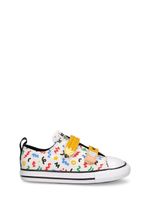Embossed Canvas Strap Sneakers