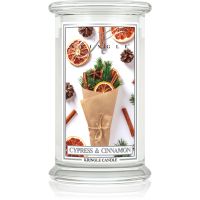 Kringle Candle Cypress & Cinnamon dišeča sveča 624 g