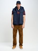 Big Star Man's Vest Outerwear 130367 403 Navy Blue