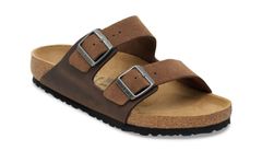 Birkenstock Arizona BS Mixed Leather Regular Fit Unisex - Sandále Birkenstock - Hnedá - 1030677-7 - Size: 7