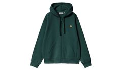 Carhartt WIP Hooded American Script Jacket Dark Fir Pánske - Mikiny a mikiny s kapucou Carhartt WIP - Zelená - I033063_05A_XX-M - Size: M