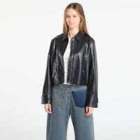 Μπουφάν Calvin Klein Jeans Leather Moto Jacket Black L