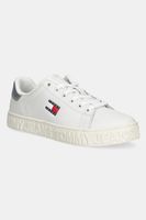Tommy Jeans sneakers din piele TJW LOGO SNEAKER ESS culoarea alb, EN0EN02703