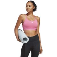 adidas AEROREACT LS P Дамски спортен сутиен, розово, размер
