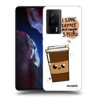 Silikónový prehľadný obal pre Xiaomi Poco F5 Pro 5G - Cute coffee