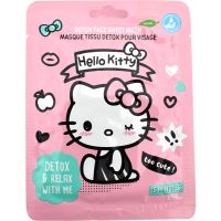 Hello Kitty Face Mask Платнена маска за лице за еднократна употреба Detox & Relax 25 мл.