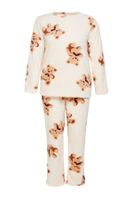 Trendyol Curve Ecru Wellsoft/Plush Teddy Bear Patterned Knitted Pajama Set