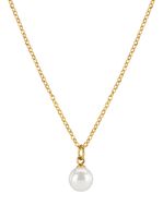 Troli Elegantní pozlacený náhrdelník s perličkou VJMS002NR