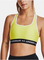 Žlutá sportovní podprsenka Under Armour Crossback Mid Bra