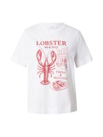 Rich & Royal Majica 'Lobster'  trešnja crvena / bijela