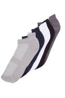 Trendyol Multi-Colored 5-Pack Cotton Elastic Sports Booties-Short Socks