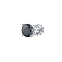 Olivie Stříbrná 6mm náušnice PIPPI BLACK 8760 1 ks