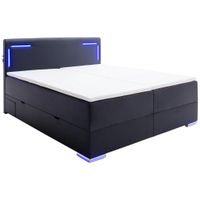 Xora BOXSPRINGOVÁ POSTEĽ, 180/200 cm, čierna