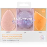 Real Techniques Sponge+ Glow Radiance Set mit Applikatoren(für einen perfekten Look)