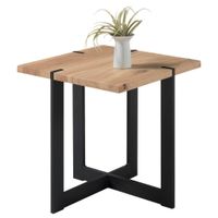 Livetastic KONFERENČNÝ STOLÍK, čierna, farba duba, drevo, kov, 45/45/50 cm