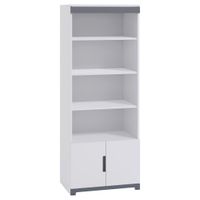 DETSKÝ REGÁL, sivá, biela, 70/180,5/44 cm