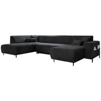 MID.YOU SEDACÍ SOUPRAVA, textil, tmavě šedá