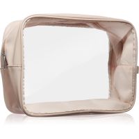 Notino Travel Collection Extra Large Clear Organizer prozorna kozmetična torbica XL Beige 27,5x20x12,5 cm 1 kos