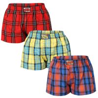 3PACK női bő szárú boxeralsó Styx klasszikus gumipánt többszínű (3K10236) XXL