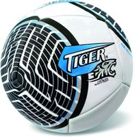 Alltoys Míč kožený fotbalový League Line černý č. 5