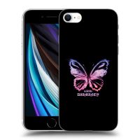 Silikónový prehľadný obal pre Apple iPhone SE 2022 - Diamanty Purple