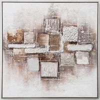 Monee OLEJOMAĽBA, abstraktné, 85/85 cm