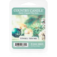 Country Candle Tinsel Thyme κερί για αρωματική λάμπα 64 γρ