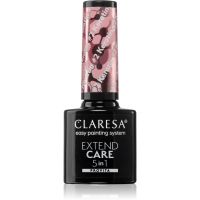 Claresa Extend Care 5 in 1 Keratin bázis lakk zselés műkörömhöz tápláló hatással árnyalat #2 5 g