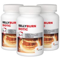 3x BauchBurn Biotic - 200 Milliarden Milchsäurebakterien & Grüntee. Probiotikum für den Bauchfettabbau. Fatburner & Probiotikum. 90 Kapseln | Sensilab