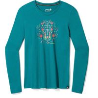 Smartwool FLORAL TUNDRA GRAPHIC W Дамска тениска, тюркоазено, размер
