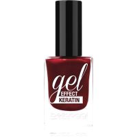 bellaoggi Gel Effect Keratin Nail Polish körömlakk árnyalat Fire Red 10 ml