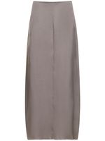 Alanna Silk Satin Midi Skirt