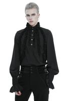 muška košulja DEVIL FASHION - Crni šifon S