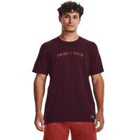 T-shirt Under Armour Project Rock Crest Hw Ss Dark Maroon M