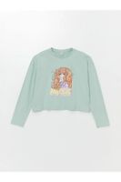 LC Waikiki LCW Kids Crew Neck Long Sleeve Girl's Crop T-Shirt