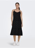 Black women's patterned midi dress JDY Theis - Women's