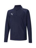 PUMA Sportska sweater majica 'TeamLiga 14'  tamno plava / bijela