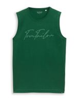 TOM TAILOR Majica  zelena / tamno zelena