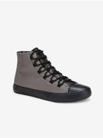 Černo-šedé pánské sneakers boty Ombre Clothing T378