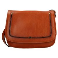 Katana Zorra bőr crossbody táska - konyak színben