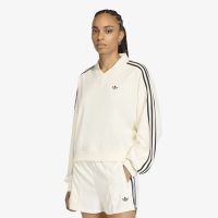 T-shirt adidas Terry Towel V Neck Long Sleeves Polo Shirt Off White L
