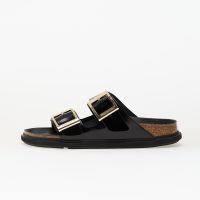 Sneakers Birkenstock Arizona Droplet Buckle Natural Leather Patent High-Shine Black EUR 37